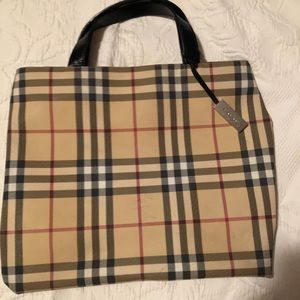 Burberry plaid handbag